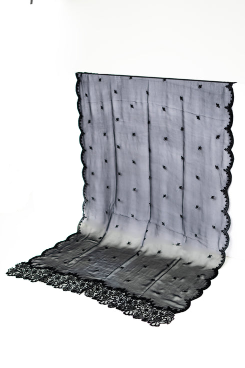 Black Patch Dupatta