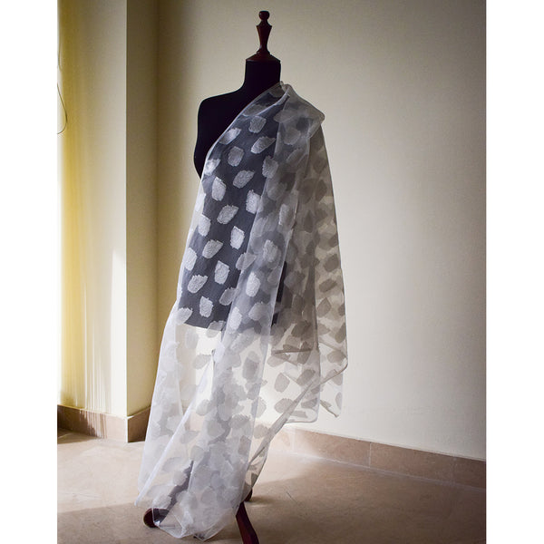 White Petals Dupatta